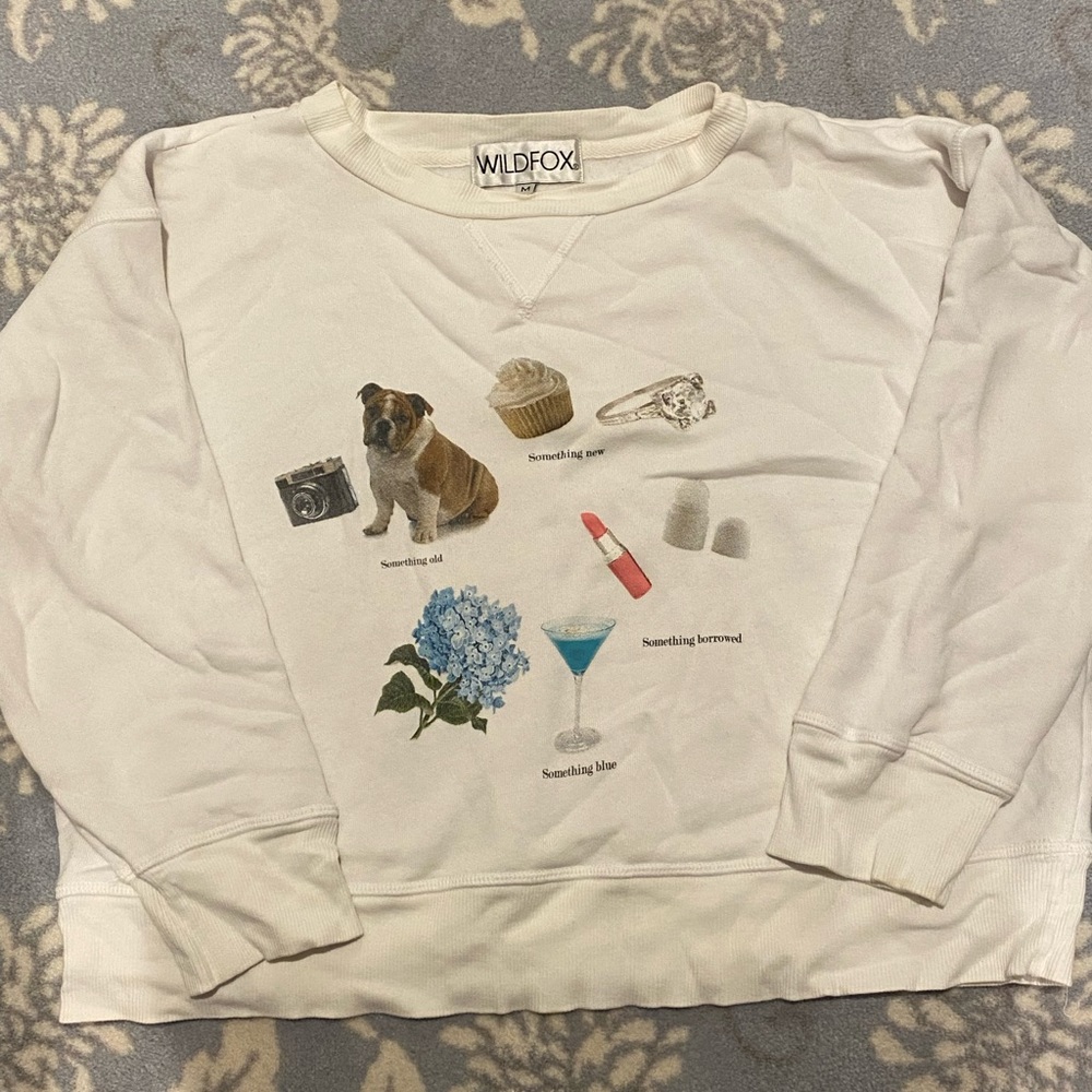 Wildfox bridal sweatshirt
